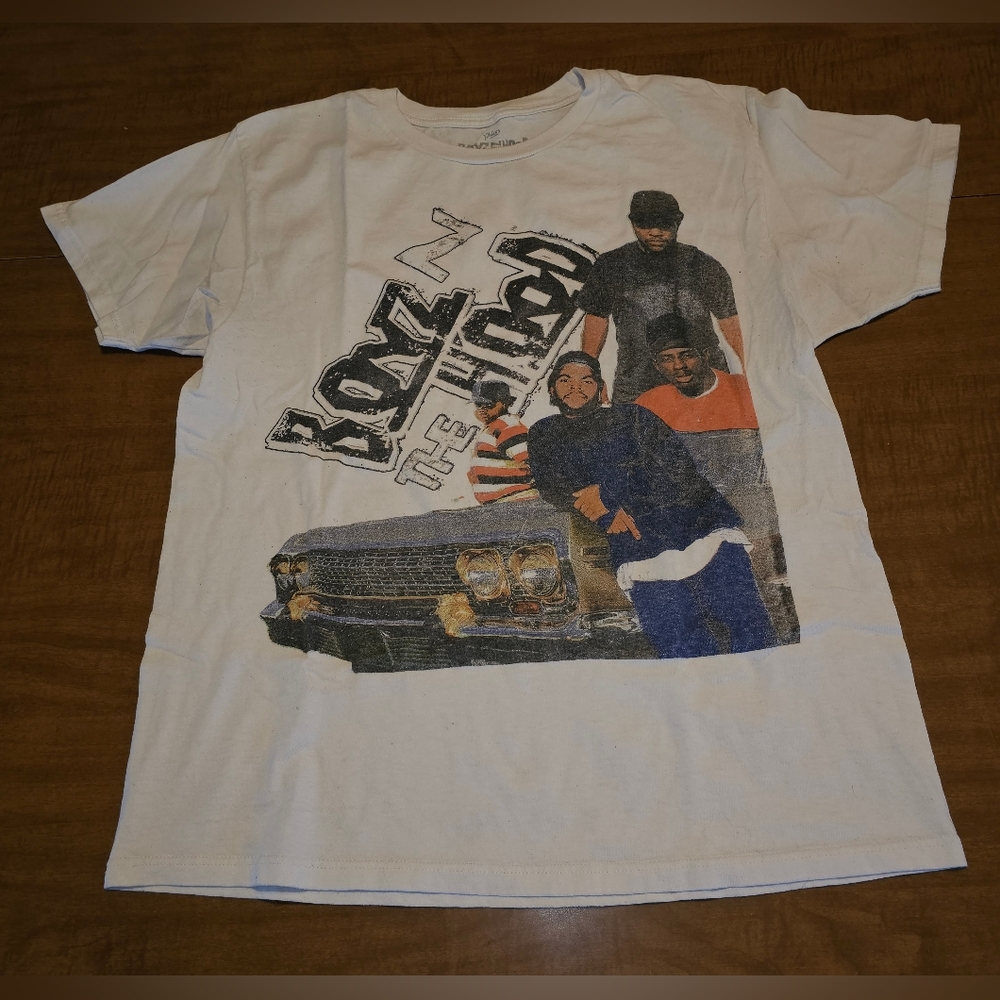 Boyz N The Hood T-Shirt Boys In The Hood White L Retro Ice Cube